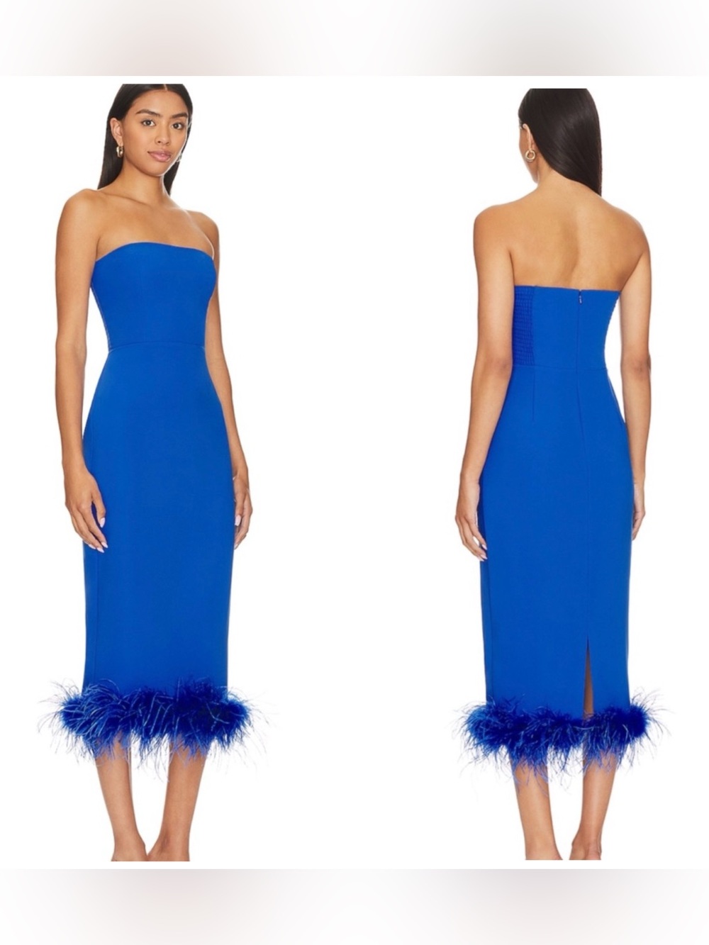 Revolve x Amanda Uprichard Simpson Dress in Cobolt Size Small